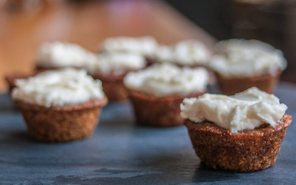 Recipe: Spent Grain Mini Carrot Cupcakes