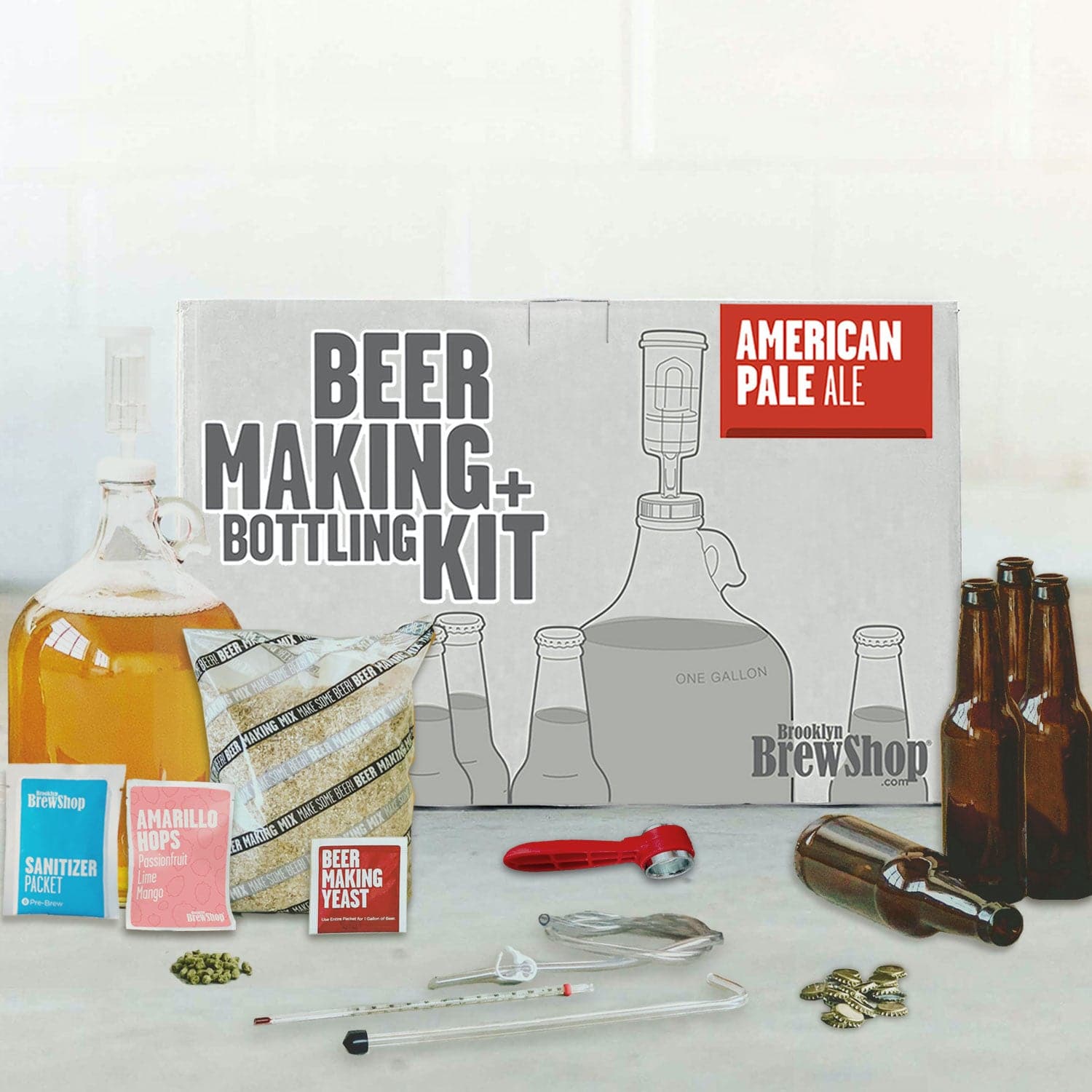 Beer Making + Bottling Kit: American Pale Ale - Brooklyn Brew Shop