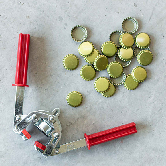 Tappatrice Per Bottiglie Con 120 Tappi - Per Birra Fatta In Casa, Limonata, Bottiglie Di Vetro - Foto 3