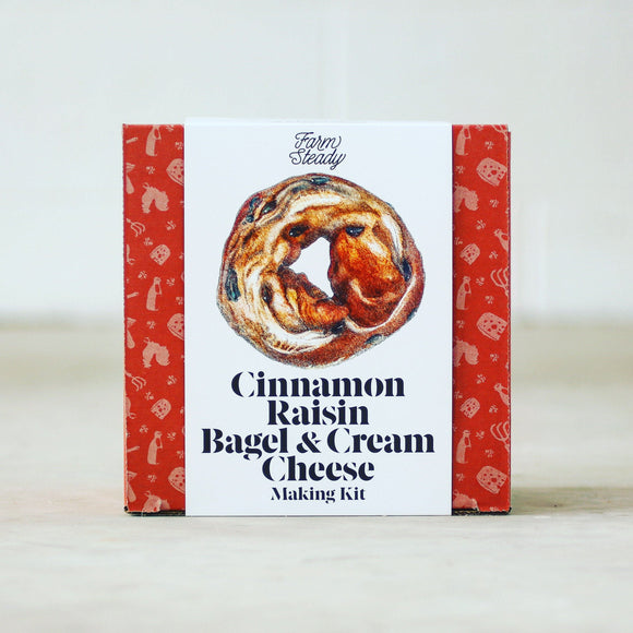 Cinnamon Raisin Bagel & Cream Cheese Making Kit