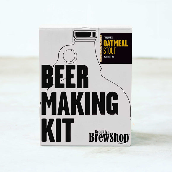 Brooklyn Brew Shop Oatmeal Stout Beer Making Kit on Concrete