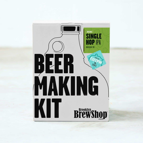 Brooklyn Brew Shop Calypso Single Hop IPA Beer Making Kit on Concrete