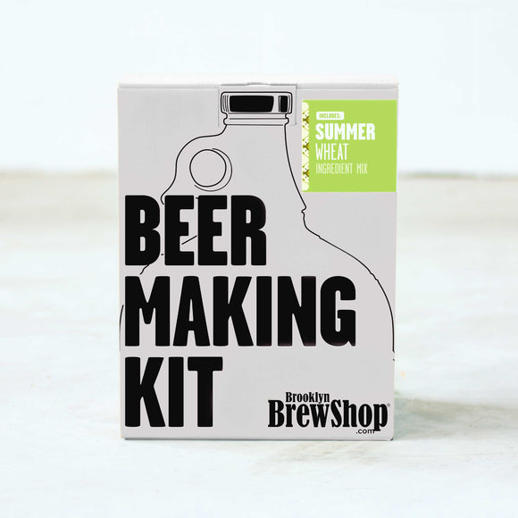 Brooklyn Brew Shop Summer Wheat Beer Making Kit on Concrete