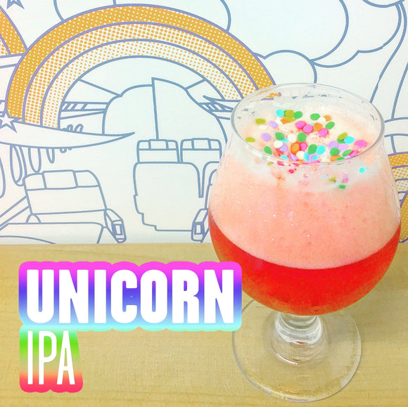 Finished Unicorn IPA in a Beer Glass